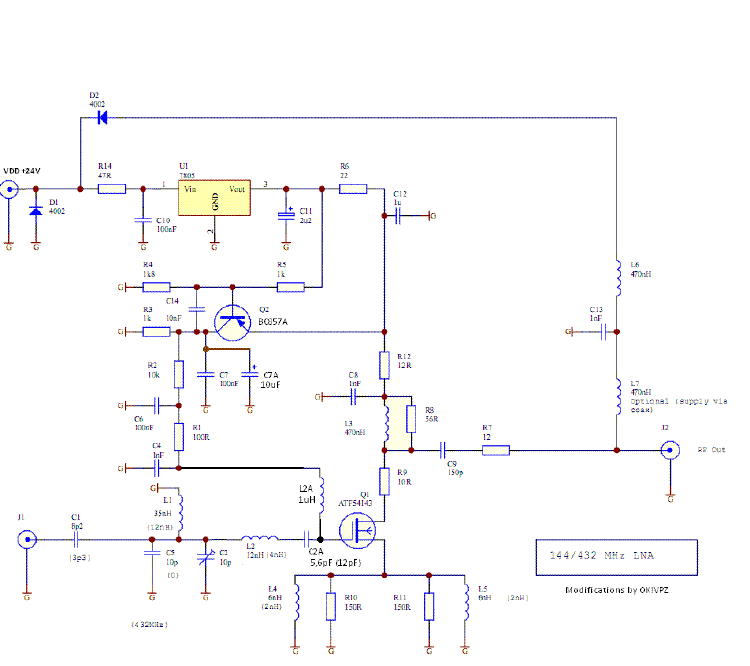 OZ1PIF LNA modifications